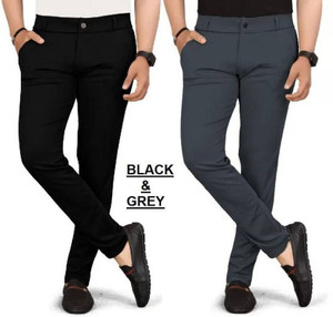 MAANU Slim Fit Men Multicolor Trousers