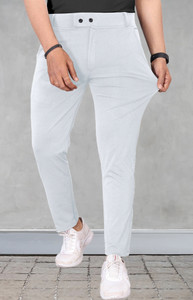TENIT Slim Fit Men Silver Trousers