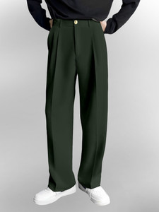 FTX Relaxed Men Green Trousers
