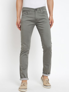 DUKE Slim Fit Men Green Trousers