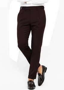 ATHRZ Slim Fit Men Dark Green Trousers