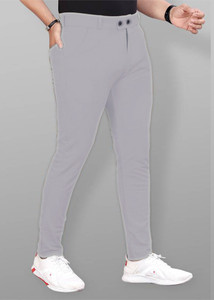 Marmic Fab Relaxed Men Grey Trousers