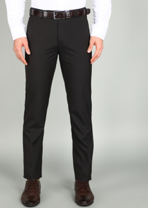 Raymond Slim Fit Men Black Trousers