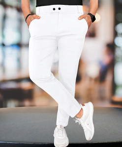 METRONAUT Regular Fit Men White Trousers