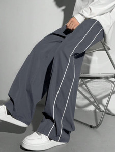 Amakriti Essence Loose Fit Men Grey Trousers - Image 6
