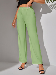 CHALODIA Regular Fit Women Green Trousers