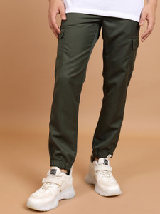 HIGHLANDER Regular Fit Men Dark Green Trousers