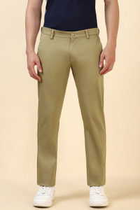 Allen Solly Slim Fit Men Khaki Trousers