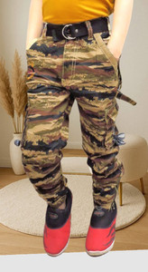 AD & AV Regular Fit Boys Brown Trousers