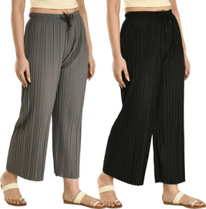 GLADLY Relaxed Women Multicolor Trousers