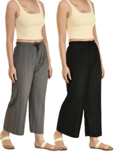 GLADLY Relaxed Women Grey, Black Trousers