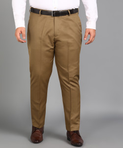 METRONAUT PLUS Plus Size Slim Fit Men Khaki Trousers