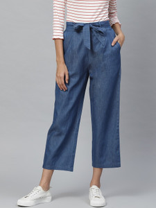 AKIKO Regular Fit Women Blue Trousers