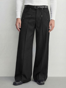 FUGAZEE Loose Fit Men Black Trousers - Image 6