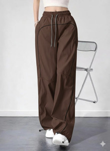 LEXREX Regular Fit Women Brown Trousers