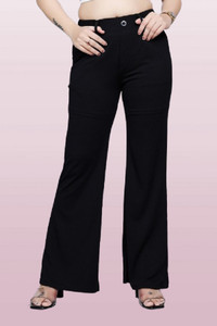 NORTHERN DENIM CO Regular Fit Women Black Trousers