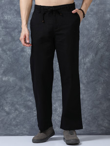 Roadster Relaxed Men Black Trousers - Image 6