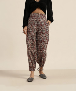 Shae by SASSAFRAS Relaxed Women Brown, Beige, Yellow Trousers