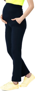 Amtex Regular Fit Women Black Trousers