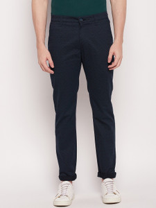 CANTABIL Regular Fit Men Blue Trousers