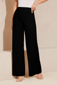 CLOWALL Regular Fit Women Black Trousers