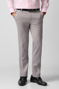 VAN HEUSEN Slim Fit Men Grey Trousers