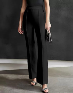 TYKUN Regular Fit Women Black Trousers