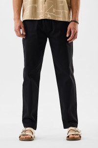 Snitch Regular Fit Men Black Trousers