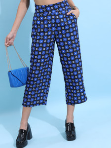Tokyo Talkies Regular Fit Women Blue Trousers