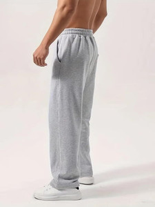 THREADMILE Solid Men Grey Track Pants