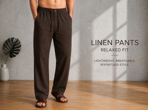 METRONAUT Relaxed Men Brown Trousers - Image 5