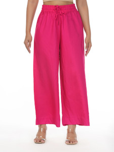 FLY BIRDS Relaxed Women Pink Trousers
