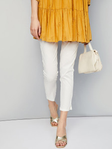 MAX Regular Fit Women Beige Trousers