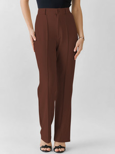 Dream Beauty Fashion Regular Fit Women Brown Trousers