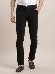 TURTLE Tapered Men Brown Trousers