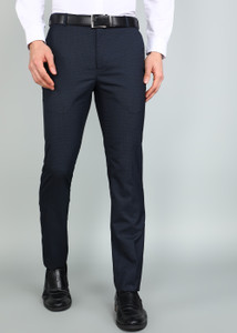 Raymond Slim Fit Men Dark Blue Trousers