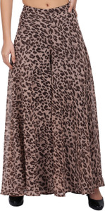 फर्स्ट अराइवल महिलाओं के लिए भूरा फ्लेयरर्ड ट्राउज़र्स