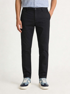 Blackberrys Regular Fit Men Black Trousers