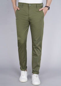 LEVI'S 512 Slim Fit Men Green Trousers