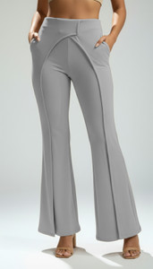 Mehrang Flared Women Grey Trousers