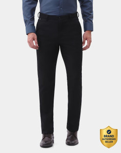 Blackberrys Slim Fit Men Black Trousers