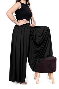The Sahia Flared Women Black Trousers