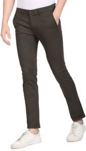 Arrow Sport Slim Fit Men Grey Trousers