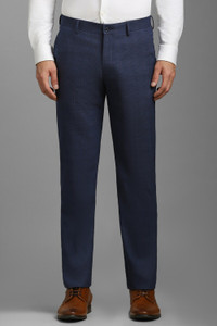 LOUIS PHILIPPE Slim Fit Men Blue Trousers