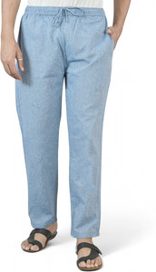 Qashida Relaxed Men Light Blue Trousers
