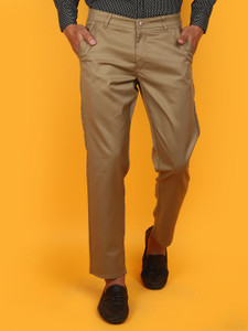 V-MART Regular Fit Men Khaki Trousers