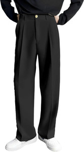 FTX Relaxed Men Black Trousers