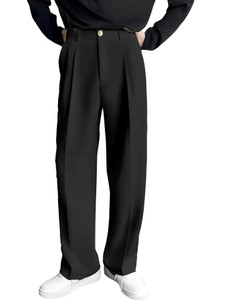 FTX Relaxed Men Black Trousers