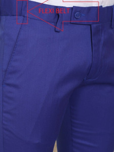 AD & AV Slim Fit Men Blue Trousers
