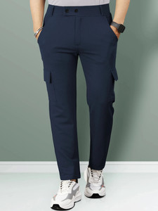 VeBNoR Regular Fit Men Blue Trousers